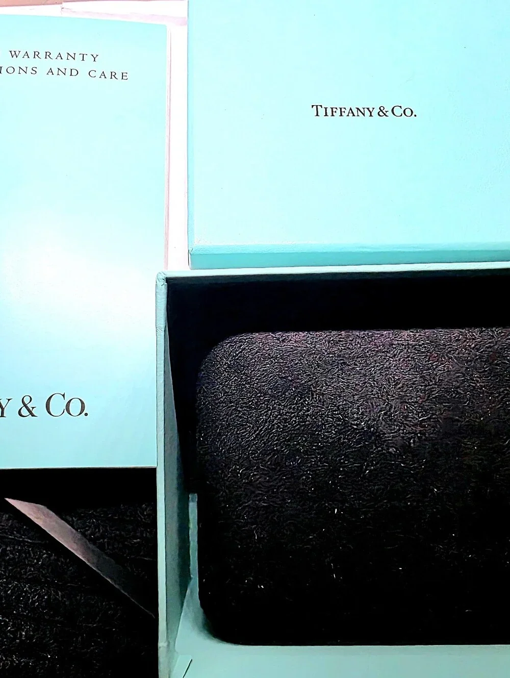 Tiffany & Co. Portfolio Stainless Steel Quartz Watch (Pre-loved) with its origin